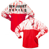 New Jersey Devils Spirit Jersey Unisex Crystal Half Dye Long Sleeve T-Shirt - NHL T-shirts