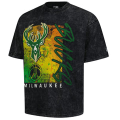 Black Milwaukee Bucks Sport Classics Enzyme Washed T-Shirt | NBA