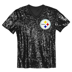 Pittsburgh Steelers T.J. Watt Women's Player Name & Number V-Neck Fashion Jersey | NFL Discount