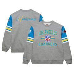 Los Angeles Chargers All Over 4.0 Vintage Logo Pullover Sweatshirt | NFL On sale