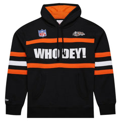 Cincinnati Bengals Vintage Logo Head Coach Fleece Pullover Hoodie | NFL Hot