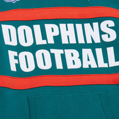 Miami Dolphins Vintage Logo Head Coach Fleece Pullover Hoodie | NFL New