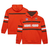 Cleveland Browns Vintage Logo Head Coach Fleece Pullover Hoodie | NFL Outlet