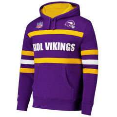 Minnesota Vikings Vintage Logo Head Coach Fleece Pullover Hoodie | NFL Hot