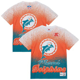 Miami Dolphins Team Burst Vintage Logo T-Shirt | NFL Discount