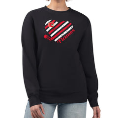 Calgary Flames G-III 4Her by Carl Banks Women's Heart Graphic Pullover Sweatshirt - NHL Sweatshirts