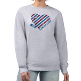 Colorado Avalanche G-III 4Her by Carl Banks Women's Heart Graphic Pullover Sweatshirt - NHL Sweatshirts