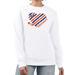 New York Islanders G-III 4Her by Carl Banks Women's Heart Graphic Pullover Sweatshirt - NHL Sweatshirts