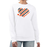 Anaheim Ducks G-III 4Her by Carl Banks Women's Heart Graphic Pullover Sweatshirt - NHL Sweatshirts