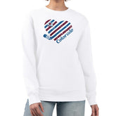 Colorado Avalanche G-III 4Her by Carl Banks Women's Heart Graphic Pullover Sweatshirt - NHL Sweatshirts