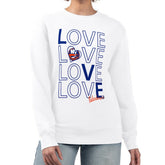 New York Islanders G-III 4Her by Carl Banks Women's Lots Of Love Team Logo Graphic Pullover Sweatshirt - NHL Sweatshirts