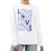 New York Rangers G-III 4Her by Carl Banks Women's Lots Of Love Team Logo Graphic Pullover Sweatshirt - NHL Sweatshirts