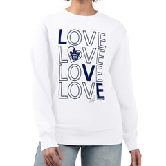 Toronto Maple Leafs G-III 4Her by Carl Banks Women's Lots Of Love Team Logo Graphic Pullover Sweatshirt - NHL Sweatshirts