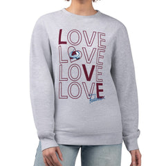 Colorado Avalanche G-III 4Her by Carl Banks Women's Lots Of Love Team Logo Graphic Pullover Sweatshirt - NHL Sweatshirts