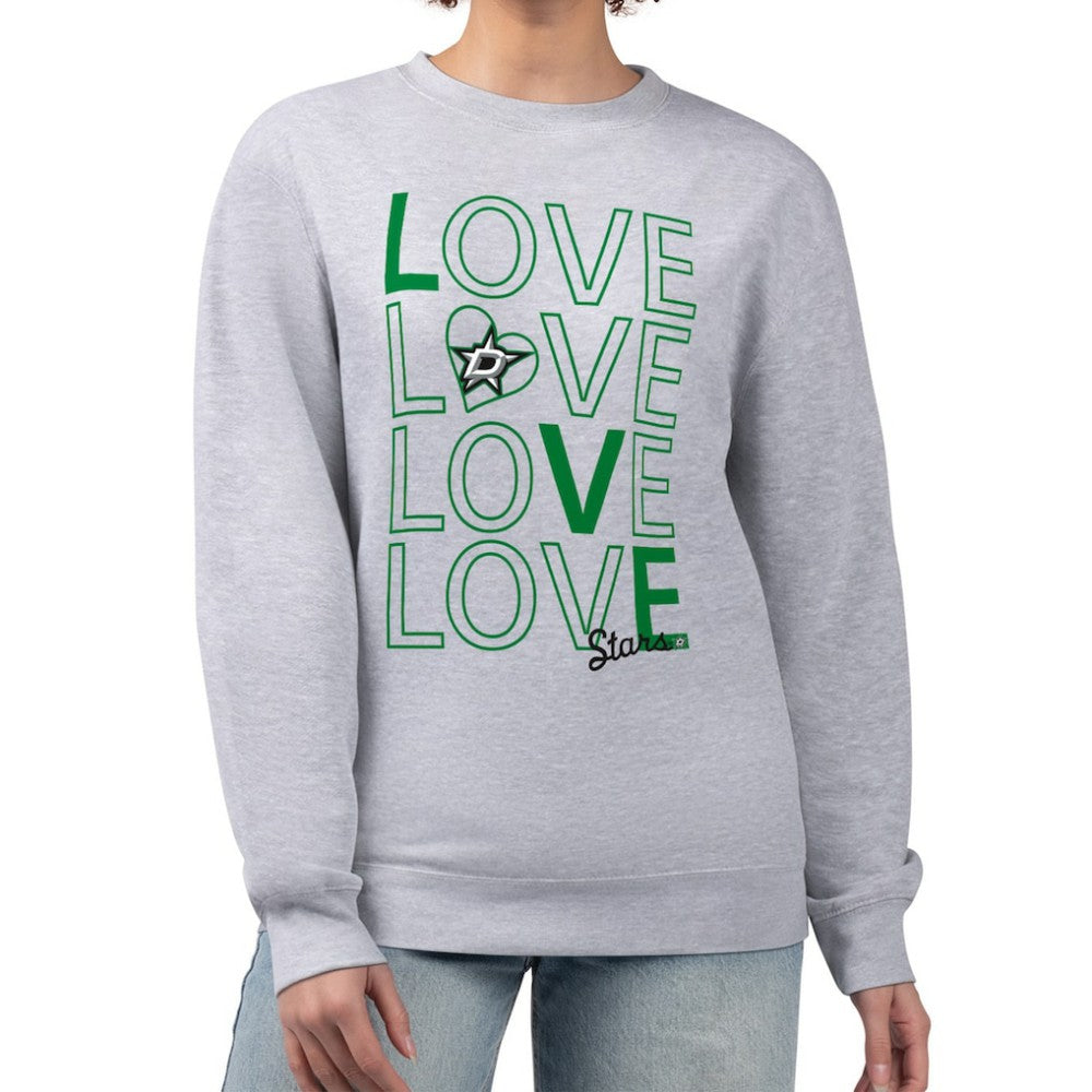 Dallas Stars G-III 4Her by Carl Banks Women's Lots Of Love Team Logo Graphic Pullover Sweatshirt - NHL Sweatshirts