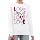 Colorado Avalanche G-III 4Her by Carl Banks Women's Lots Of Love Team Logo Graphic Pullover Sweatshirt - NHL Sweatshirts