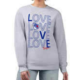 New York Rangers G-III 4Her by Carl Banks Women's Lots Of Love Team Logo Graphic Pullover Sweatshirt - NHL Sweatshirts