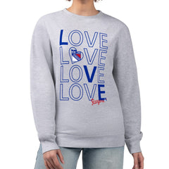 New York Rangers G-III 4Her by Carl Banks Women's Lots Of Love Team Logo Graphic Pullover Sweatshirt - NHL Sweatshirts