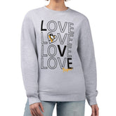 Pittsburgh Penguins G-III 4Her by Carl Banks Women's Lots Of Love Team Logo Graphic Pullover Sweatshirt - NHL Sweatshirts