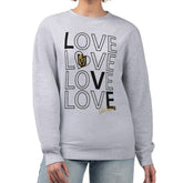 Vegas Golden Knights G-III 4Her by Carl Banks Women's Lots Of Love Team Logo Graphic Pullover Sweatshirt - NHL Sweatshirts