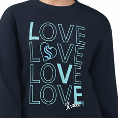Seattle Kraken G-III 4Her by Carl Banks Women's Lots Of Love Team Logo Graphic Pullover Sweatshirt - NHL Sweatshirts