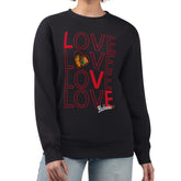 Chicago Blackhawks G-III 4Her by Carl Banks Women's Lots Of Love Team Logo Graphic Pullover Sweatshirt - NHL Sweatshirts