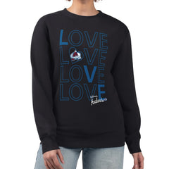 Colorado Avalanche G-III 4Her by Carl Banks Women's Lots Of Love Team Logo Graphic Pullover Sweatshirt - NHL Sweatshirts
