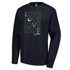 Vancouver Canucks G-III 4Her by Carl Banks Women's Lots Of Love Team Logo Graphic Pullover Sweatshirt - NHL Sweatshirts