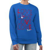 New York Rangers G-III 4Her by Carl Banks Women's Lots Of Love Team Logo Graphic Pullover Sweatshirt - NHL Sweatshirts