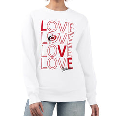 Carolina Hurricanes G-III 4Her by Carl Banks Women's Lots Of Love Team Logo Graphic Pullover Sweatshirt - NHL Sweatshirts