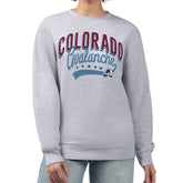 Colorado Avalanche G-III 4Her by Carl Banks Women's Filigree Team Graphic Fleece Pullover Sweatshirt - NHL Sweatshirts