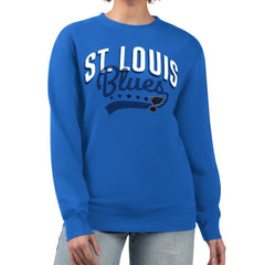 St. Louis Blues G-III 4Her by Carl Banks Women's Filigree Team Graphic Fleece Pullover Sweatshirt - NHL Sweatshirts