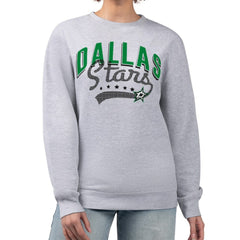 Dallas Stars G-III 4Her by Carl Banks Women's Filigree Team Graphic Fleece Pullover Sweatshirt - NHL Sweatshirts