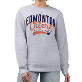 Edmonton Oilers G-III 4Her by Carl Banks Women's Filigree Team Graphic Fleece Pullover Sweatshirt - NHL Sweatshirts
