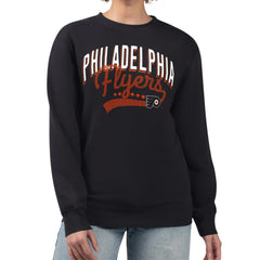 Philadelphia Flyers G-III 4Her by Carl Banks Women's Filigree Team Graphic Fleece Pullover Sweatshirt - NHL Sweatshirts
