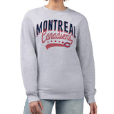 Montreal Canadiens G-III 4Her by Carl Banks Women's Filigree Team Graphic Fleece Pullover Sweatshirt - NHL Sweatshirts