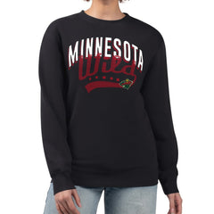 Minnesota Wild G-III 4Her by Carl Banks Women's Filigree Team Graphic Fleece Pullover Sweatshirt - NHL Sweatshirts