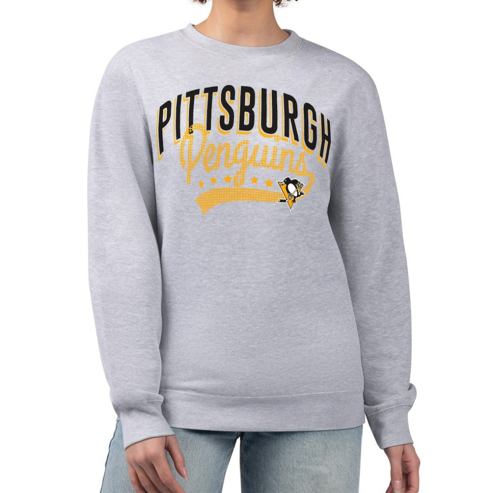 Pittsburgh Penguins G-III 4Her by Carl Banks Women's Filigree Team Graphic Fleece Pullover Sweatshirt - NHL Sweatshirts