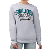 San Jose Sharks G-III 4Her by Carl Banks Women's Filigree Team Graphic Fleece Pullover Sweatshirt - NHL Sweatshirts