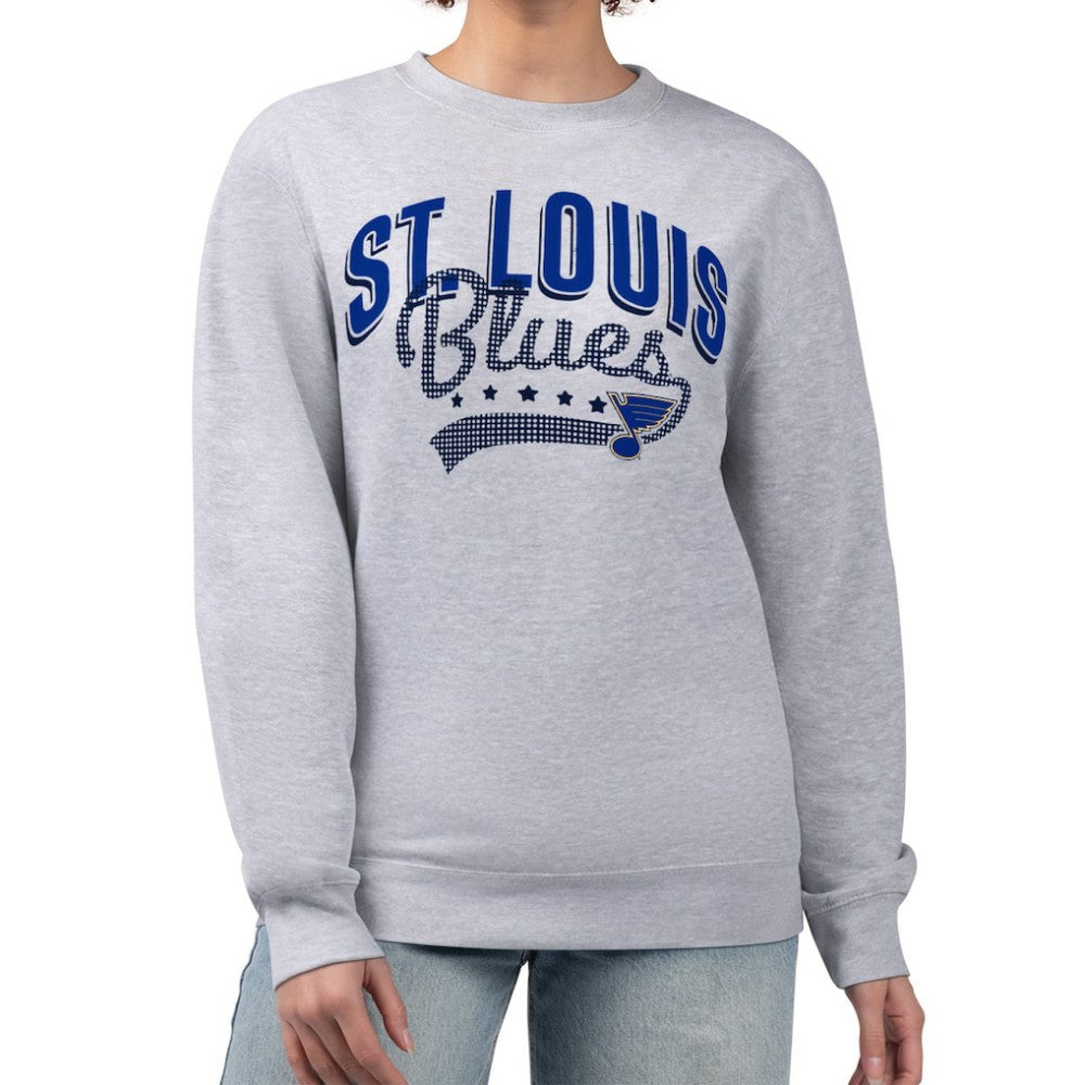 St. Louis Blues G-III 4Her by Carl Banks Women's Filigree Team Graphic Fleece Pullover Sweatshirt - NHL Sweatshirts