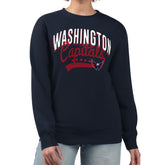 Washington Capitals G-III 4Her by Carl Banks Women's Filigree Team Graphic Fleece Pullover Sweatshirt - NHL Sweatshirts