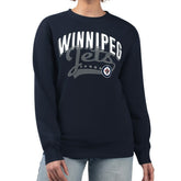 Winnipeg Jets G-III 4Her by Carl Banks Women's Filigree Team Graphic Fleece Pullover Sweatshirt - NHL Sweatshirts