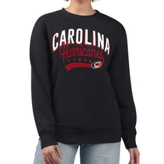 Carolina Hurricanes G-III 4Her by Carl Banks Women's Filigree Team Graphic Fleece Pullover Sweatshirt - NHL Sweatshirts