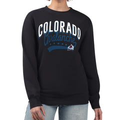 Colorado Avalanche G-III 4Her by Carl Banks Women's Filigree Team Graphic Fleece Pullover Sweatshirt - NHL Sweatshirts