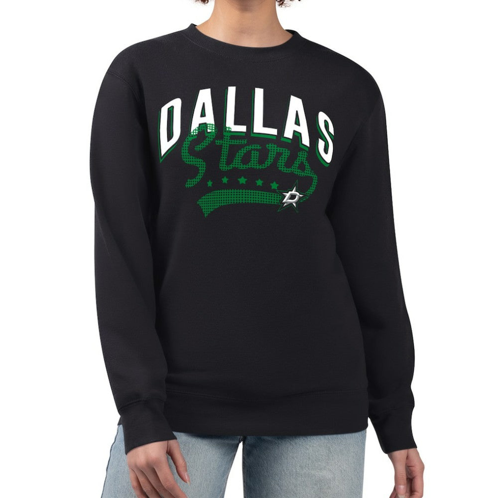Dallas Stars G-III 4Her by Carl Banks Women's Filigree Team Graphic Fleece Pullover Sweatshirt - NHL Sweatshirts