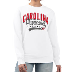 Carolina Hurricanes G-III 4Her by Carl Banks Women's Filigree Team Graphic Fleece Pullover Sweatshirt - NHL Sweatshirts