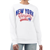 New York Rangers G-III 4Her by Carl Banks Women's Filigree Team Graphic Fleece Pullover Sweatshirt - NHL Sweatshirts