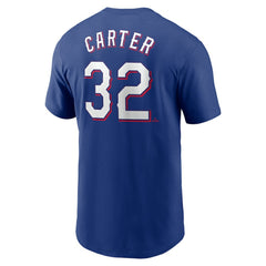 Evan Carter Texas Rangers Nike Fuse Name & Number T-Shirt - MLB T-shirts