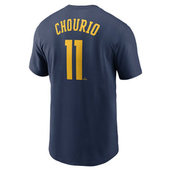 Jackson Chourio Milwaukee Brewers Nike Fuse Name & Number T-Shirt - MLB T-shirts