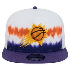 White/Purple Phoenix Suns Dip-Dye 9FIFTY A-Frame Trucker Snapback Hat | NBA